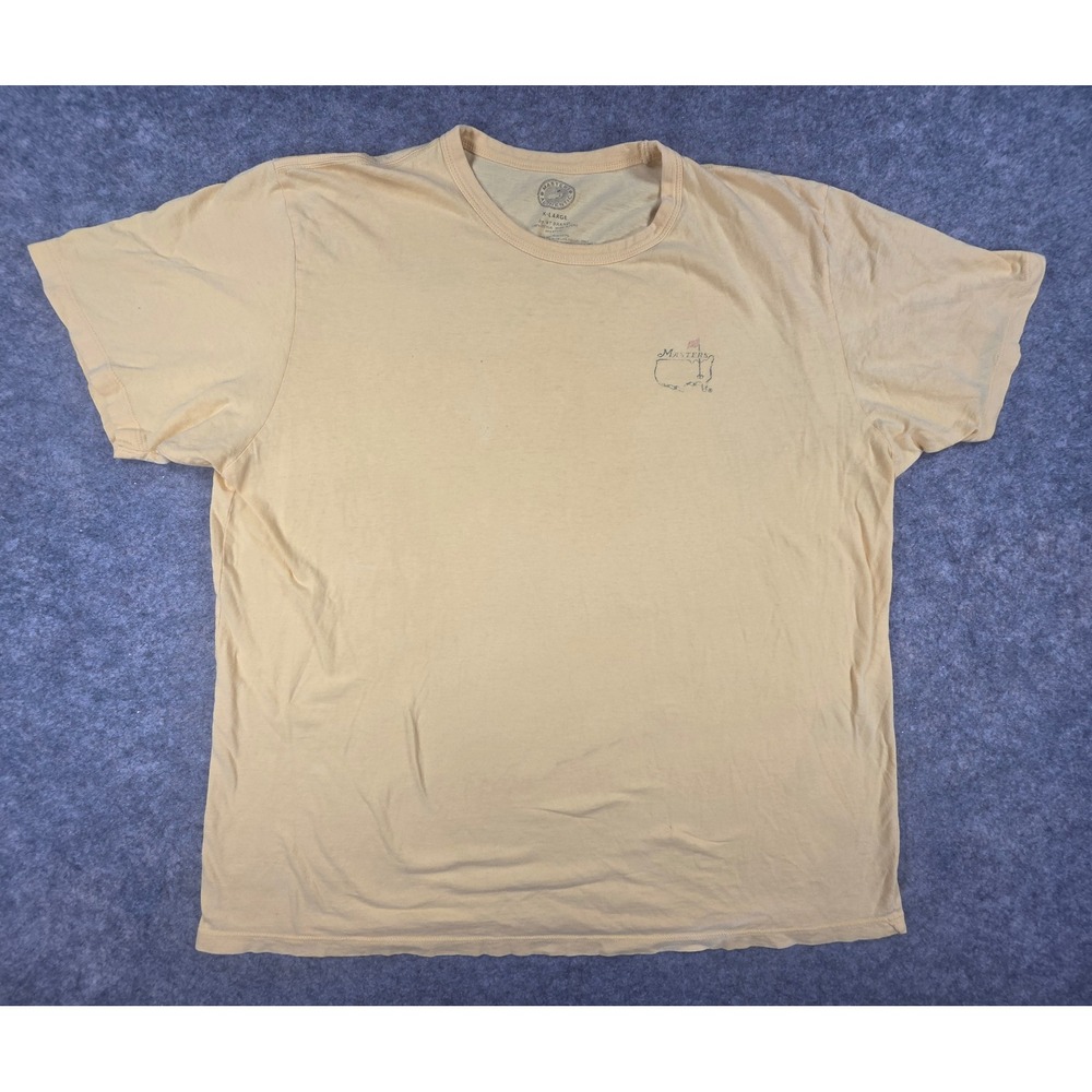 Masters Tournament Shirt XL Yellow A Tradition Unlike Any Other Tee Faded